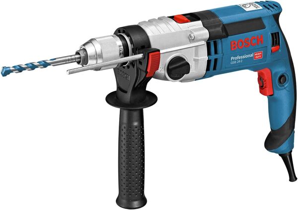 Bosch Professional perceuse à percussion GSB 24-2 (puissance 1 100 W, couple max. : 40/14,5 Nm, avec mandrin automatique, poignée auxiliaire, butée de profondeur, L-Case)