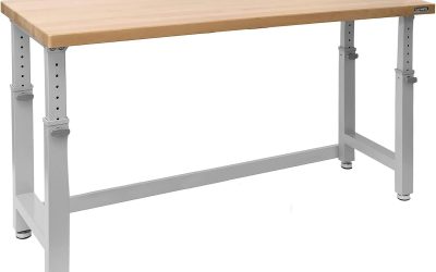 Test : seville Classics établi réglable 182.8 x 63.5 cm gris