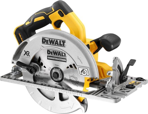 DEWALT circulaire XR 18V BL - sans batterie ni chargeur - 184mm compatible rail de guidage Jaune DCS572NT-XJ & Rail de Guidage 1.5m pour DWS520KR DWS5022-XJ
