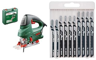 Test scie sauteuse Bosch PST 900 PEL 620W et lames bois