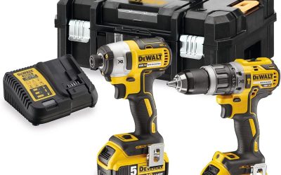 Test du kit perceuse dewalt dcd796 et visseuse dcf887 avec mallette