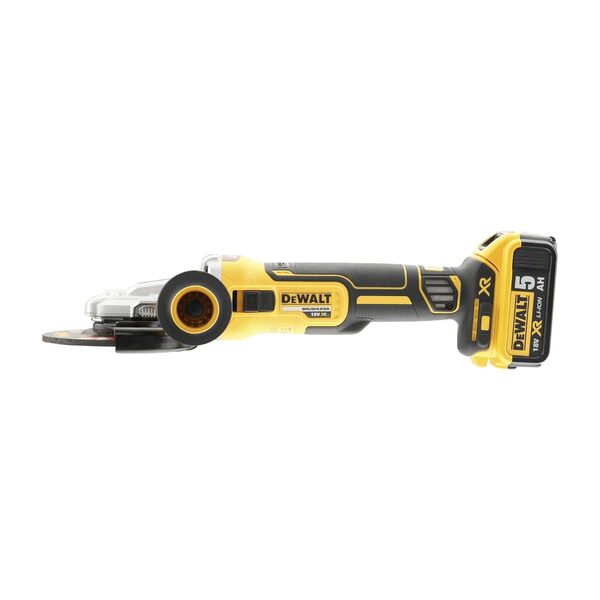 DEWALT Meuleuse d’angle XR 18V Brushless 125mm à tête plate – Sans fil, compacte pour espaces restreints, découpe, meulage & ponçage – Machine nue DCG405FN-XJ