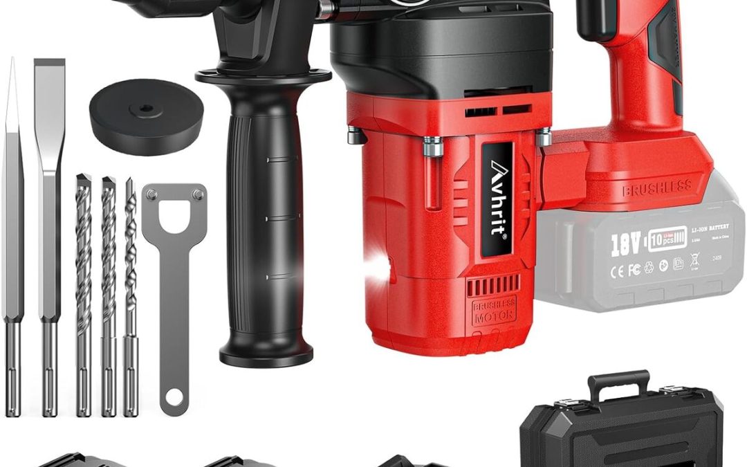 Test : marteau perforateur Avhrit 4, 2J sans fil 1000W