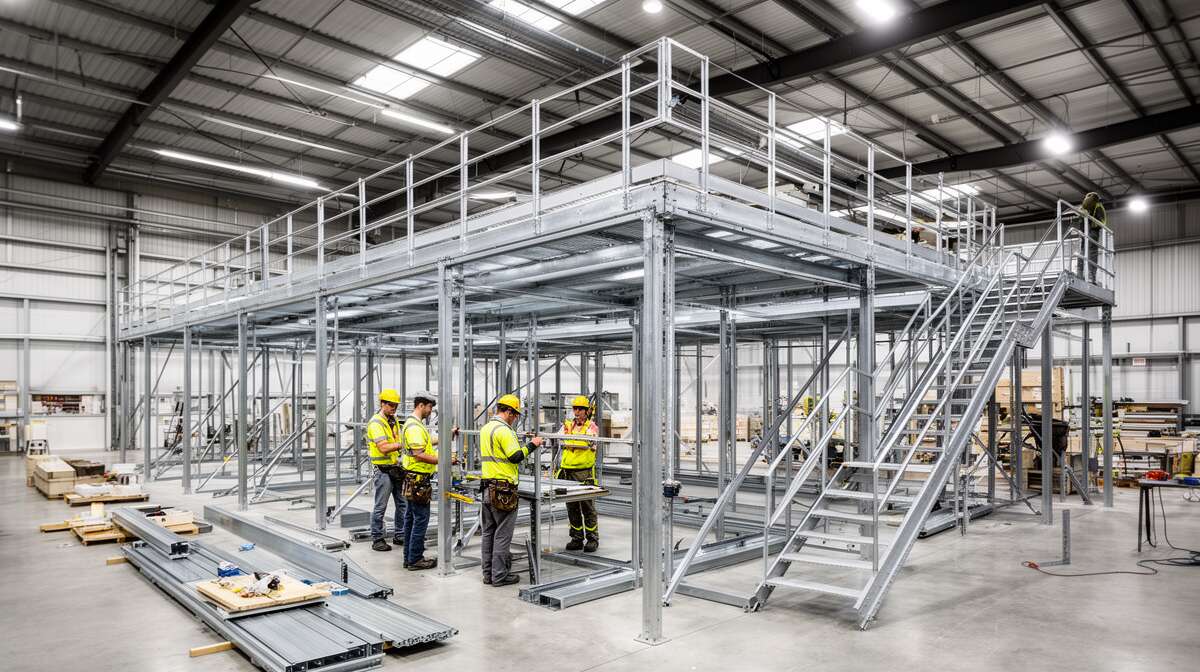 Les &eacute;tapes cl&eacute;s pour installer une mezzanine industrielle