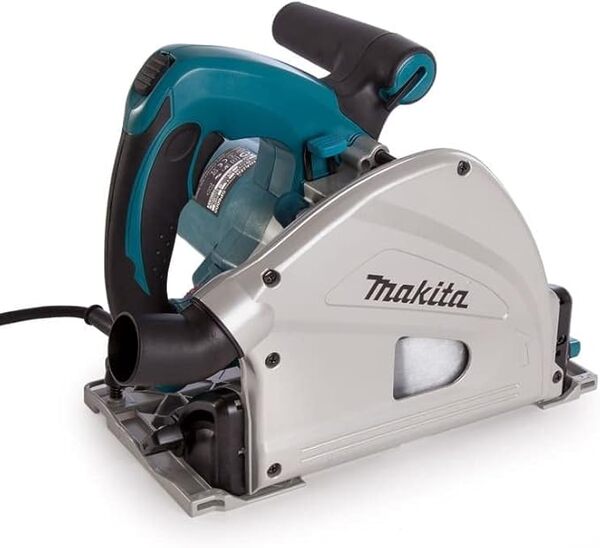 Makita Scie circulaire plongeante makita 1300w 165mm en coffret mak-pac + rail de guidage 1400 mm - sp6000j1