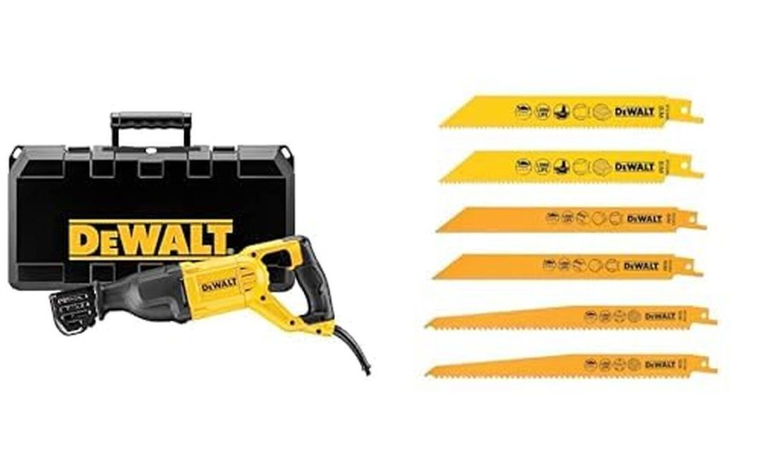 Test : scie sabre électrique Dewalt avec vitesse variable et set de lames
