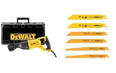 Test : scie sabre électrique Dewalt avec vitesse variable et set de lames