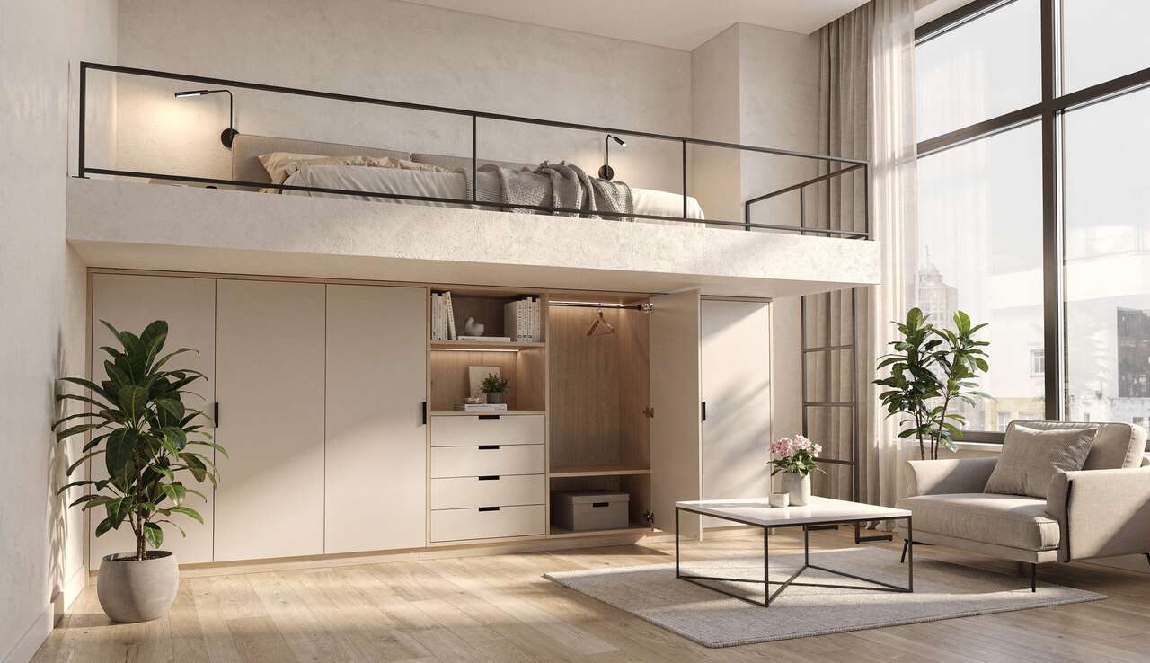 Optimisez l'espace : chambre en mezzanine