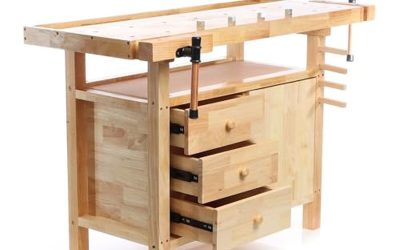 Test : établi Wiltec en bois avec pinces et tiroirs