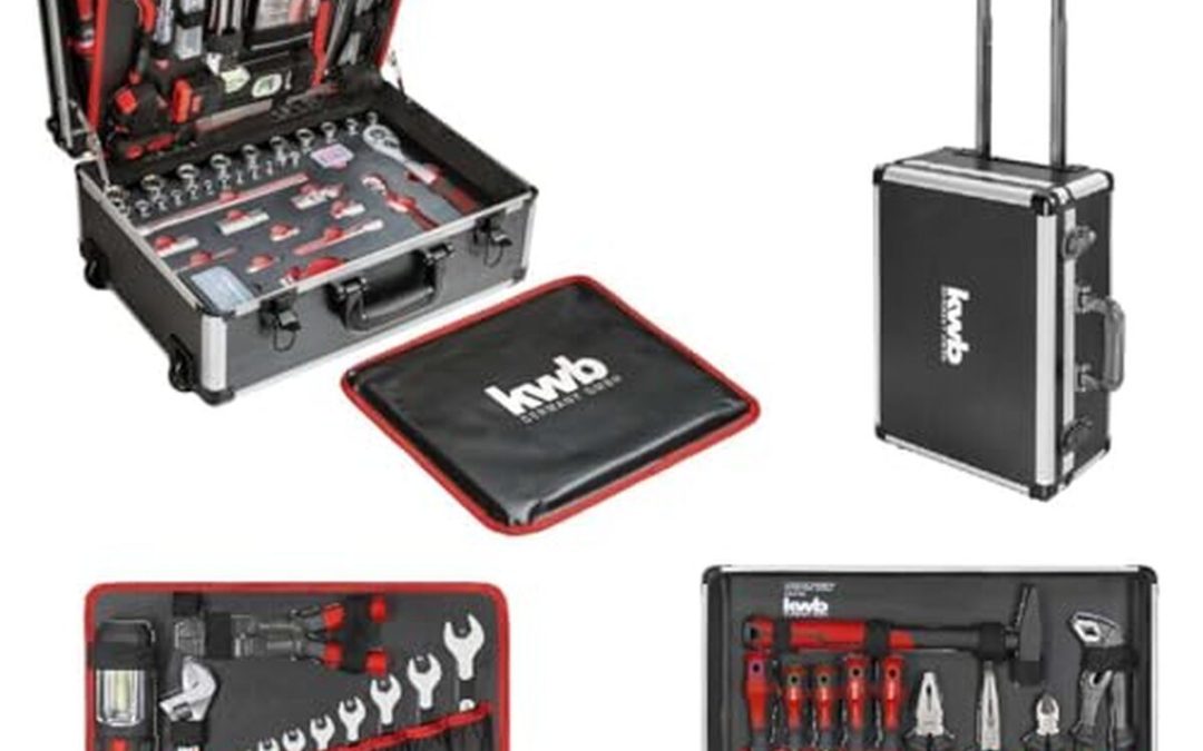 Test : valise à outils kwb, fonction trolley, 175 pièces