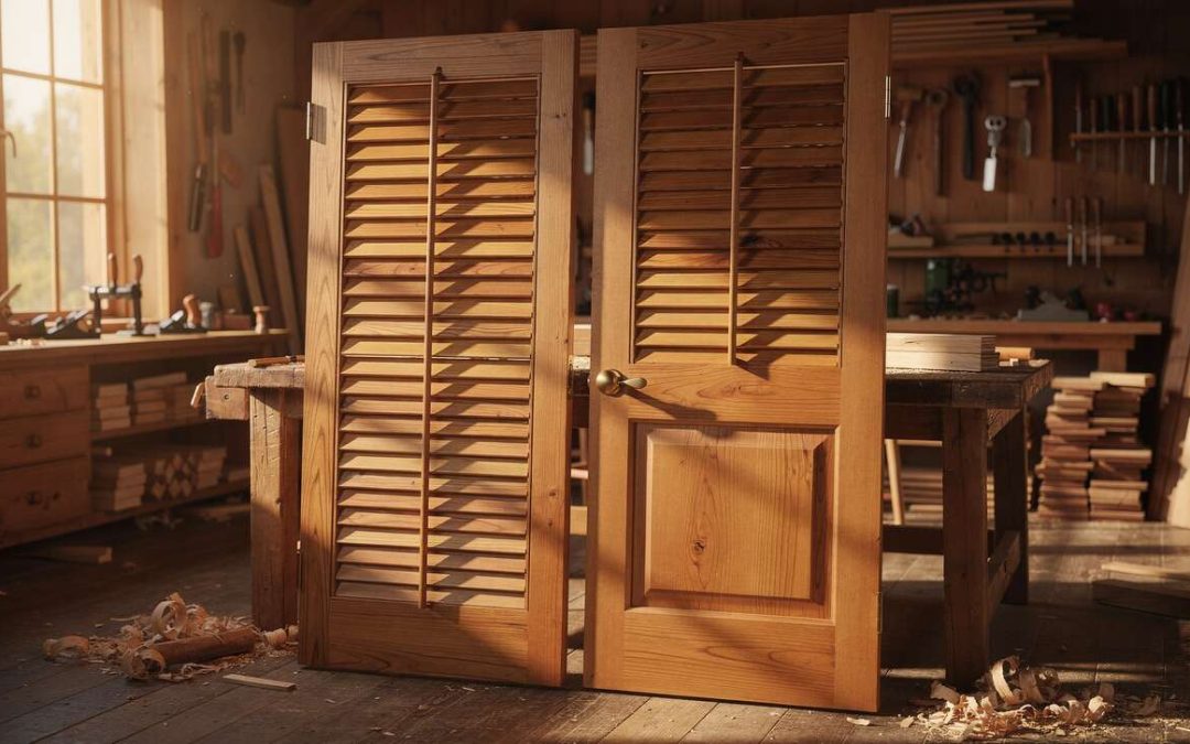 Volets et Portes d'Entrée : réalisations en Menuiserie