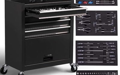 Test du chariot d&rsquo;atelier AREBOS : 4 compartiments, 81 outils