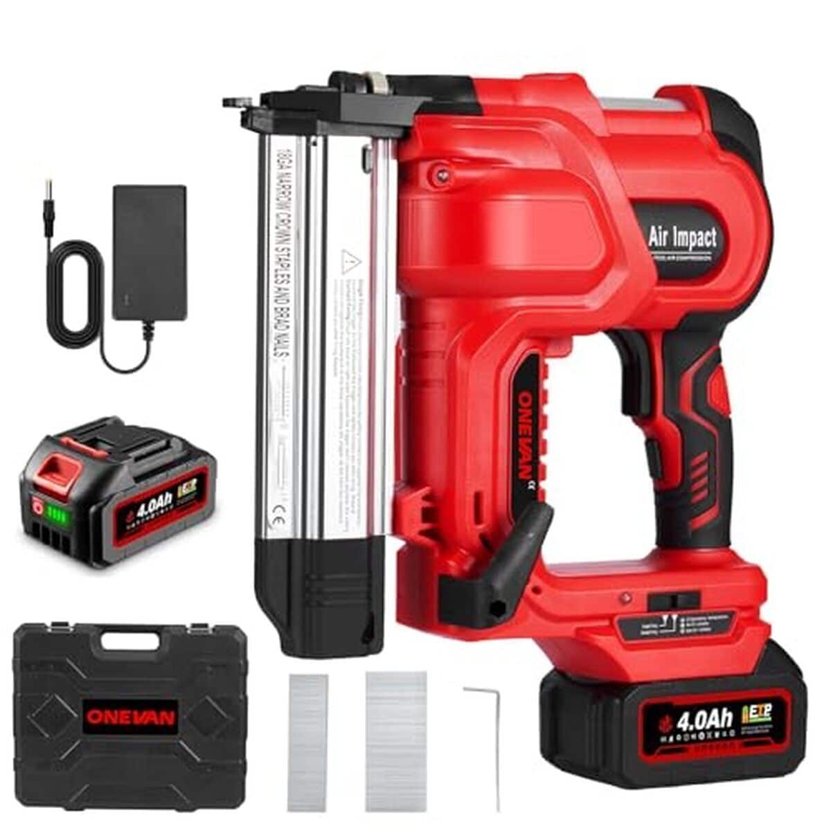 Test de la ONEVAN cloueuse et agrafeuse sans fil 4.0ah