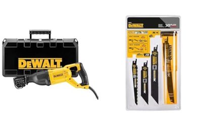 Test de la scie sabre Dewalt DWE305PK-QS 1100W et coffret de lames XR