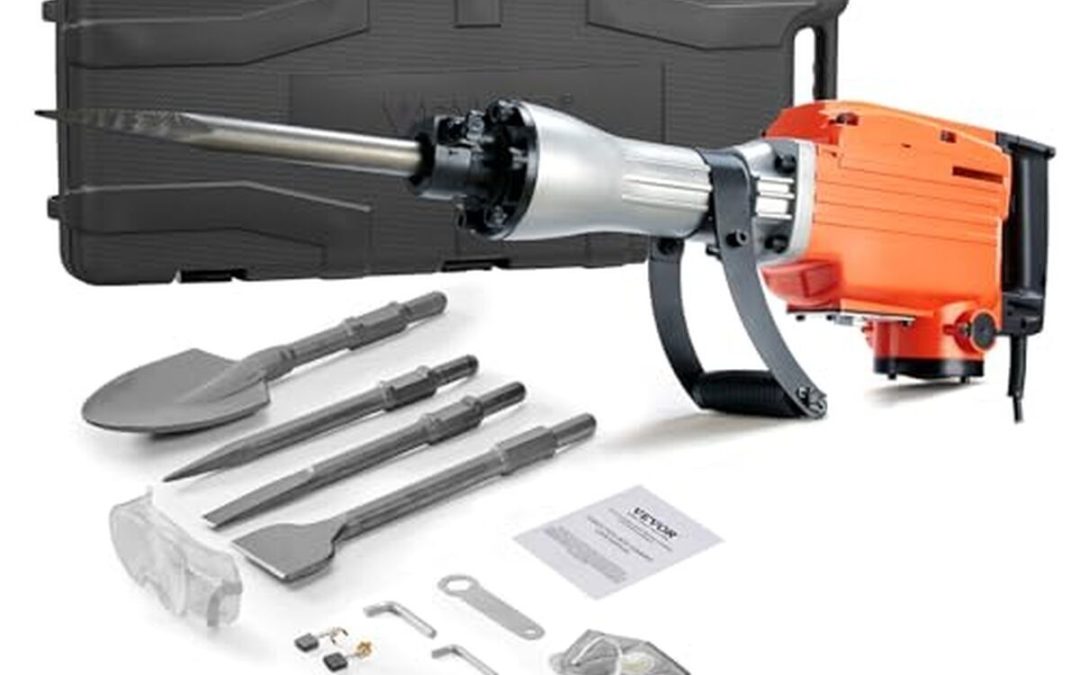 Test du marteau-piqueur VEVOR 2200 W : puissance et précision