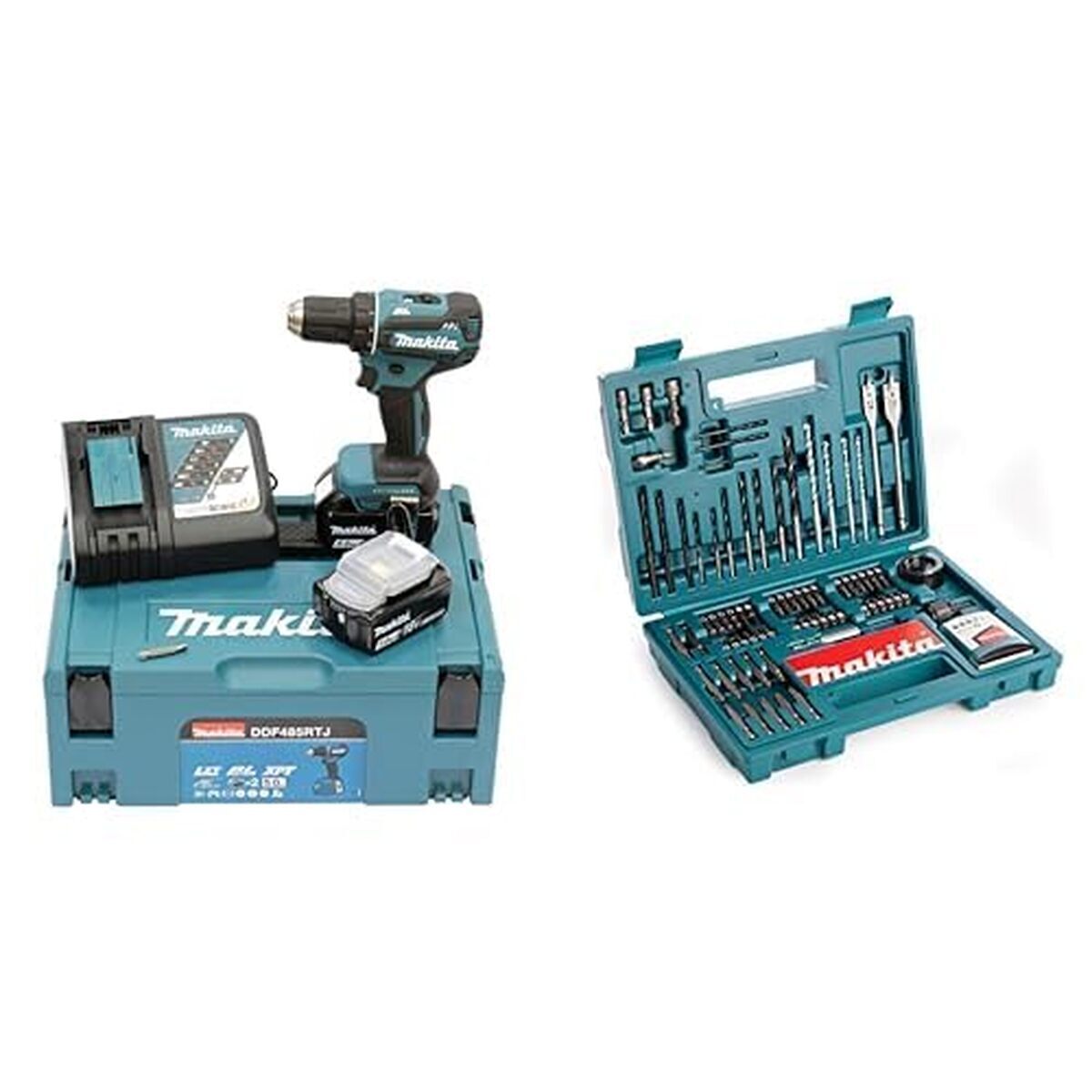 Test : perceuse visseuse Makita DDF485RTJ 18V avec accessoires 100 pièces
