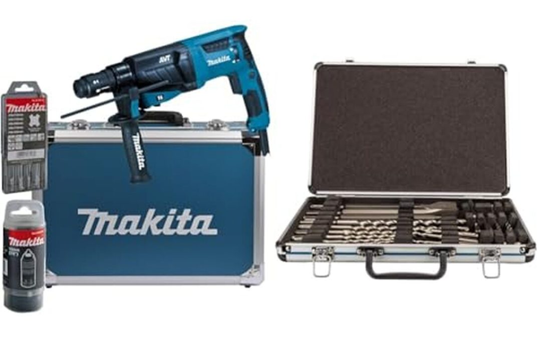 Test : perforateur burineur Makita HR2631FT13 avec coffret d'accessoires
