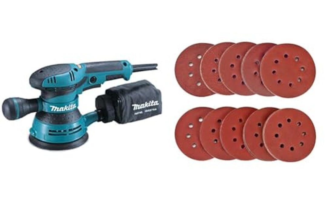 Test ponceuse Makita BO5041J 300 W + disques SPTA