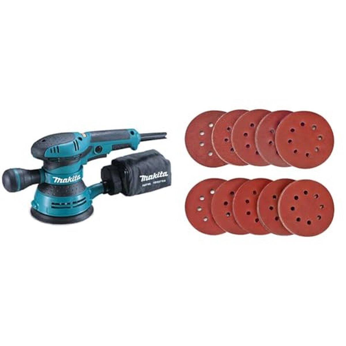 Test ponceuse Makita BO5041J 300 W + disques SPTA