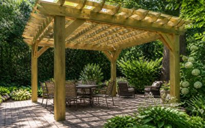 Pergola sur mesure en pin traité : sC Bois