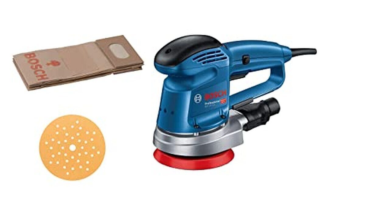 Test de la ponceuse Bosch GEX 34-125 : performance orbitale