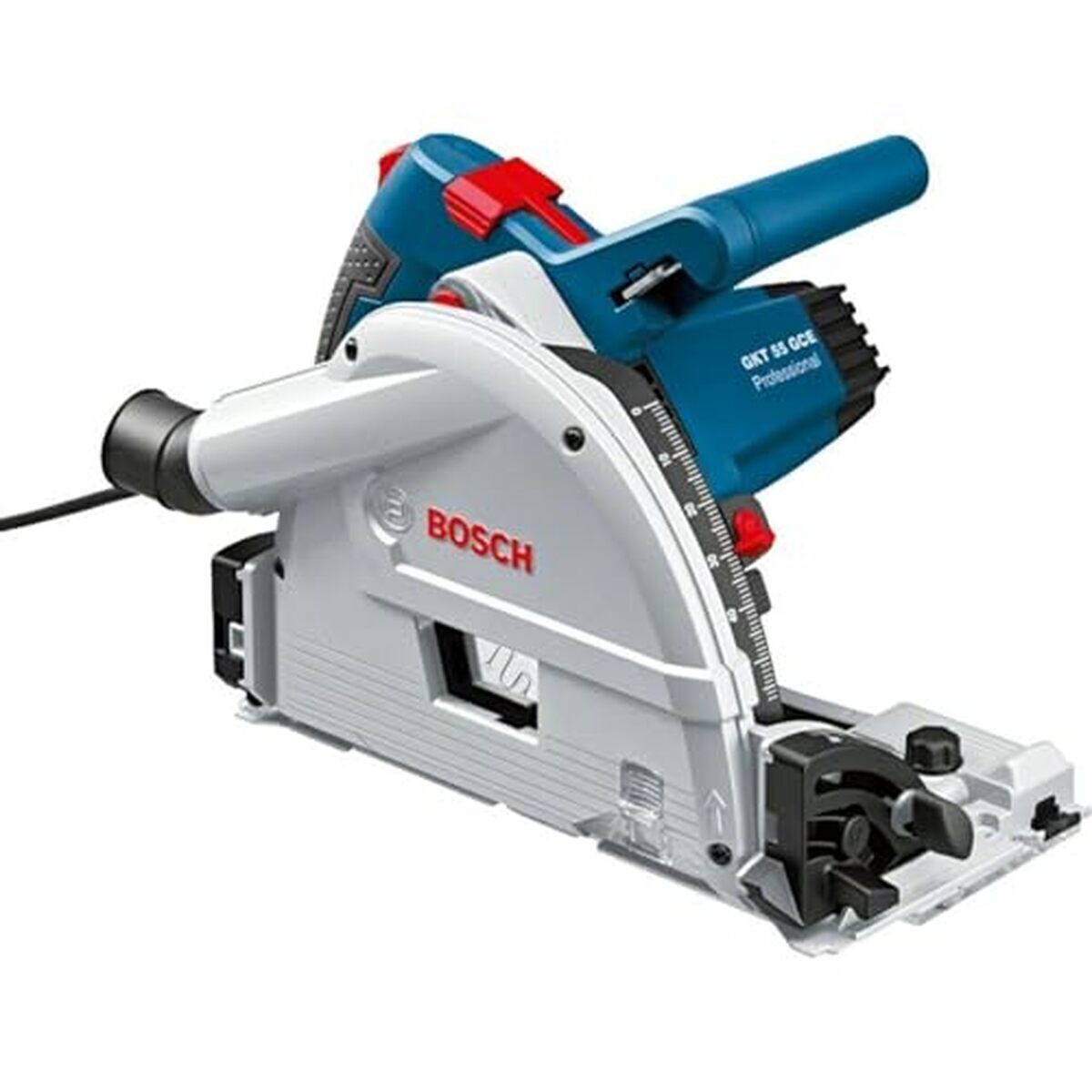 Test scie plongeante Bosch GKT 55 gce : puissance et précision